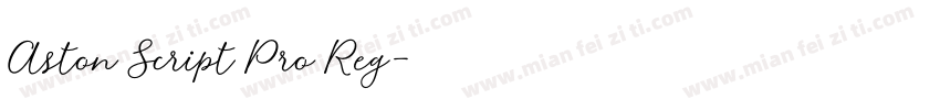 Aston Script Pro Reg字体转换